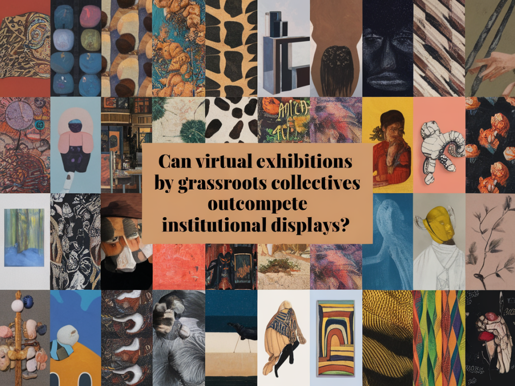 Can virtual exhibitions by grassroots collectives outcompete institutional displays?