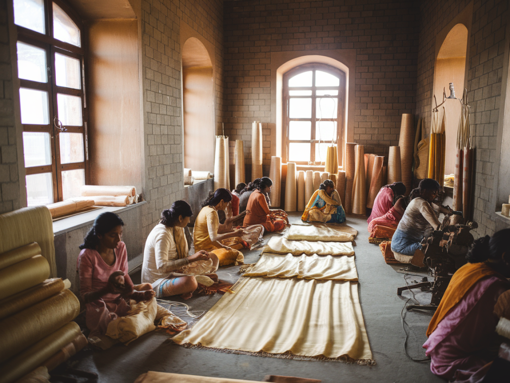 How did a tiny silk workshop in varanasi negotiate intellectual property with international fashion brands?