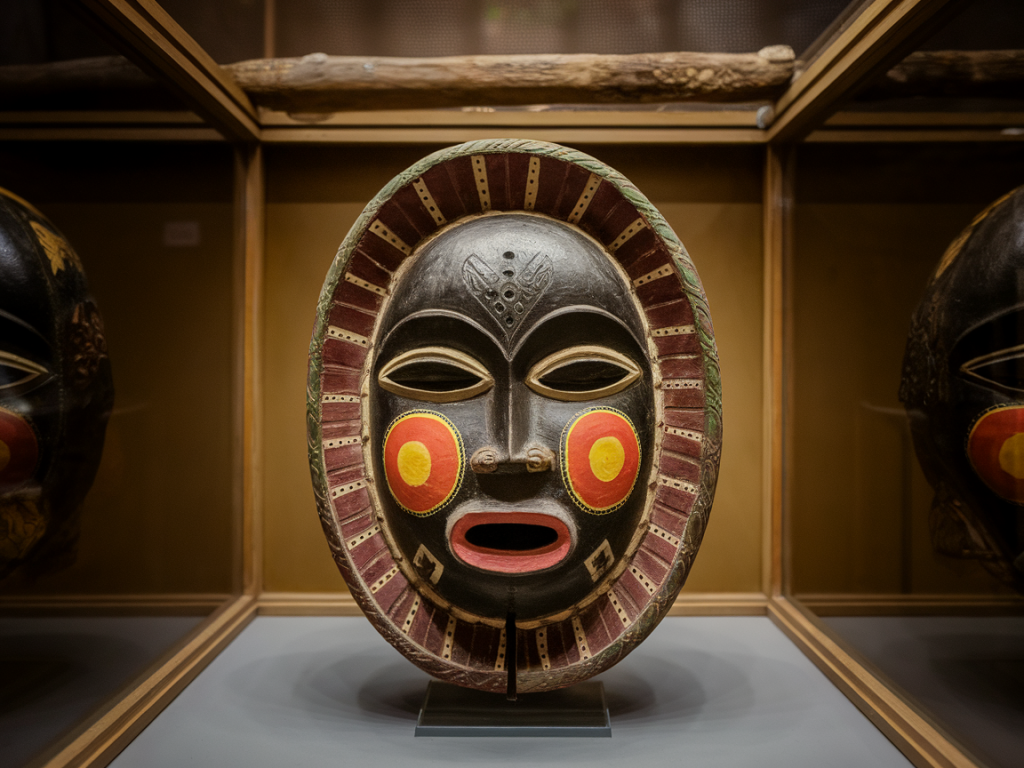 How can a returned ritual mask catalyse economic and cultural revival without commodifying practice in its originating village?