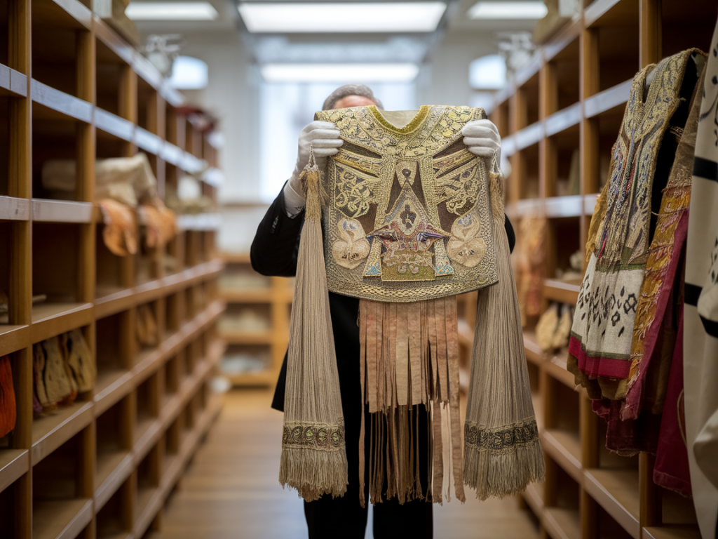 What legal and ethical steps should curators take before lending sacred regalia to commercial film productions?